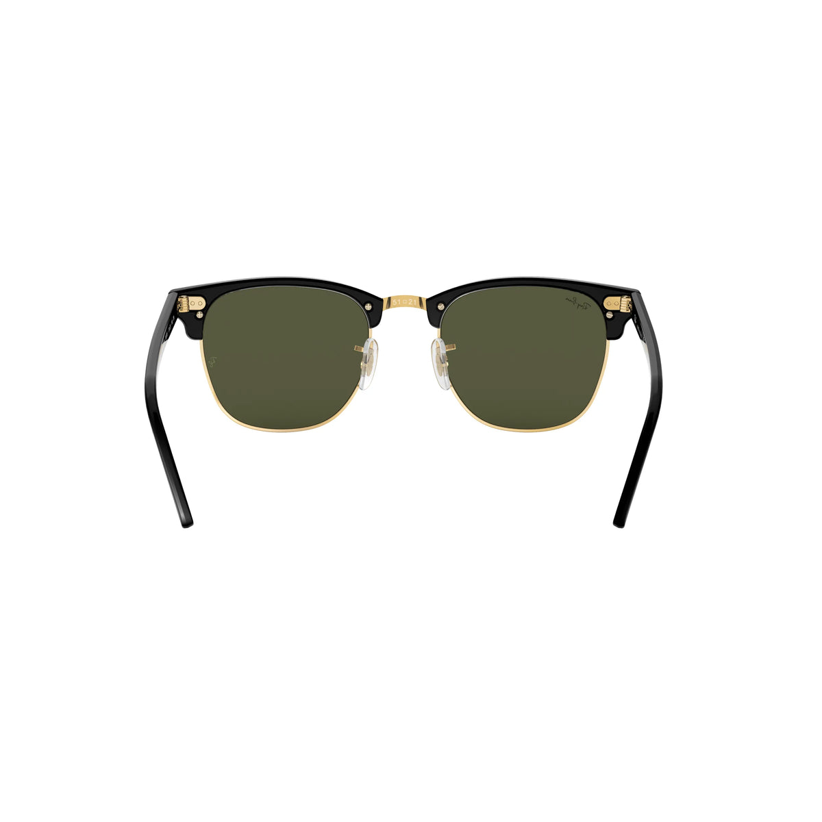 Gafas de sol Ray-Ban Clubmaster RB3016 W0365 Negro sobre dorado Montura cuadrada