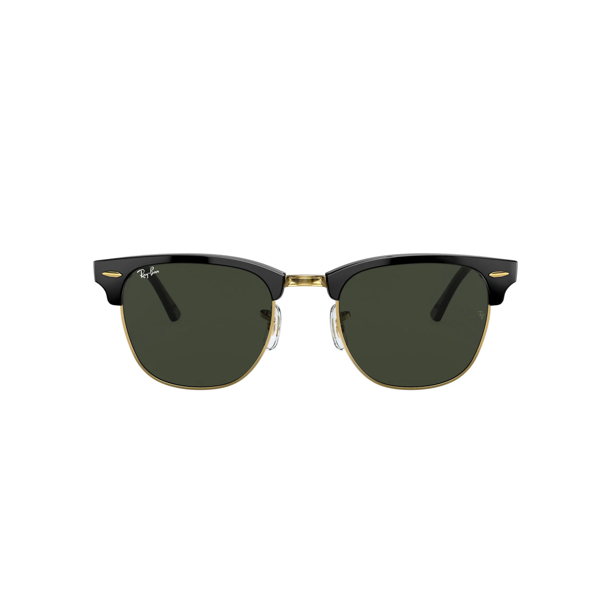 Gafas de sol Ray-Ban Clubmaster RB3016 W0365 Negro sobre dorado Montura cuadrada