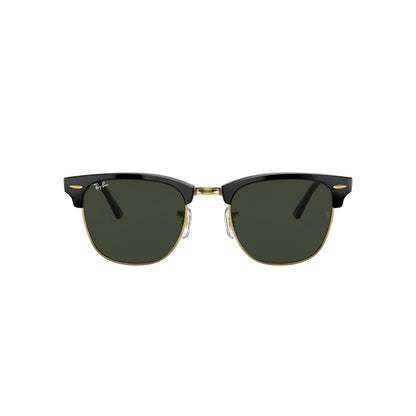 Gafas de sol Ray-Ban Clubmaster RB3016 W0365 Negro sobre dorado Montura cuadrada