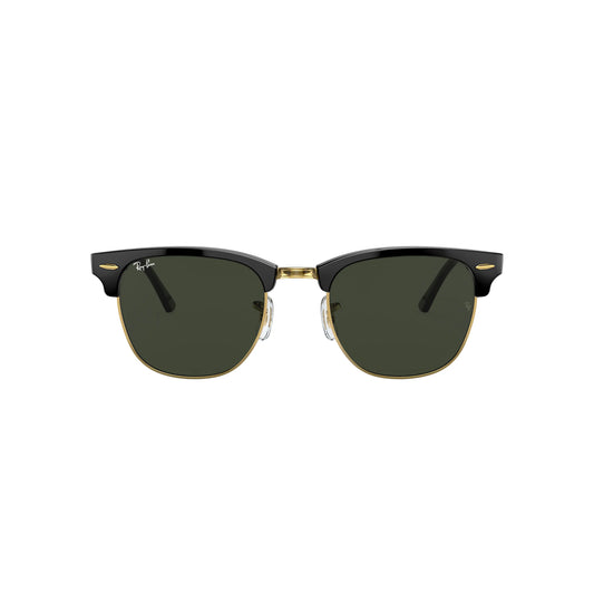 Occhiali da sole Ray-Ban Clubmaster RB3016 W0365 Nero su oro Arista squadrato