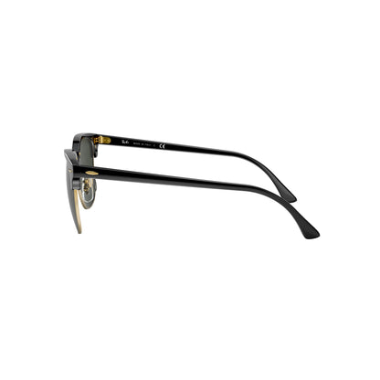 Gafas de sol Ray-Ban Clubmaster RB3016 W0365 Negro sobre dorado Montura cuadrada