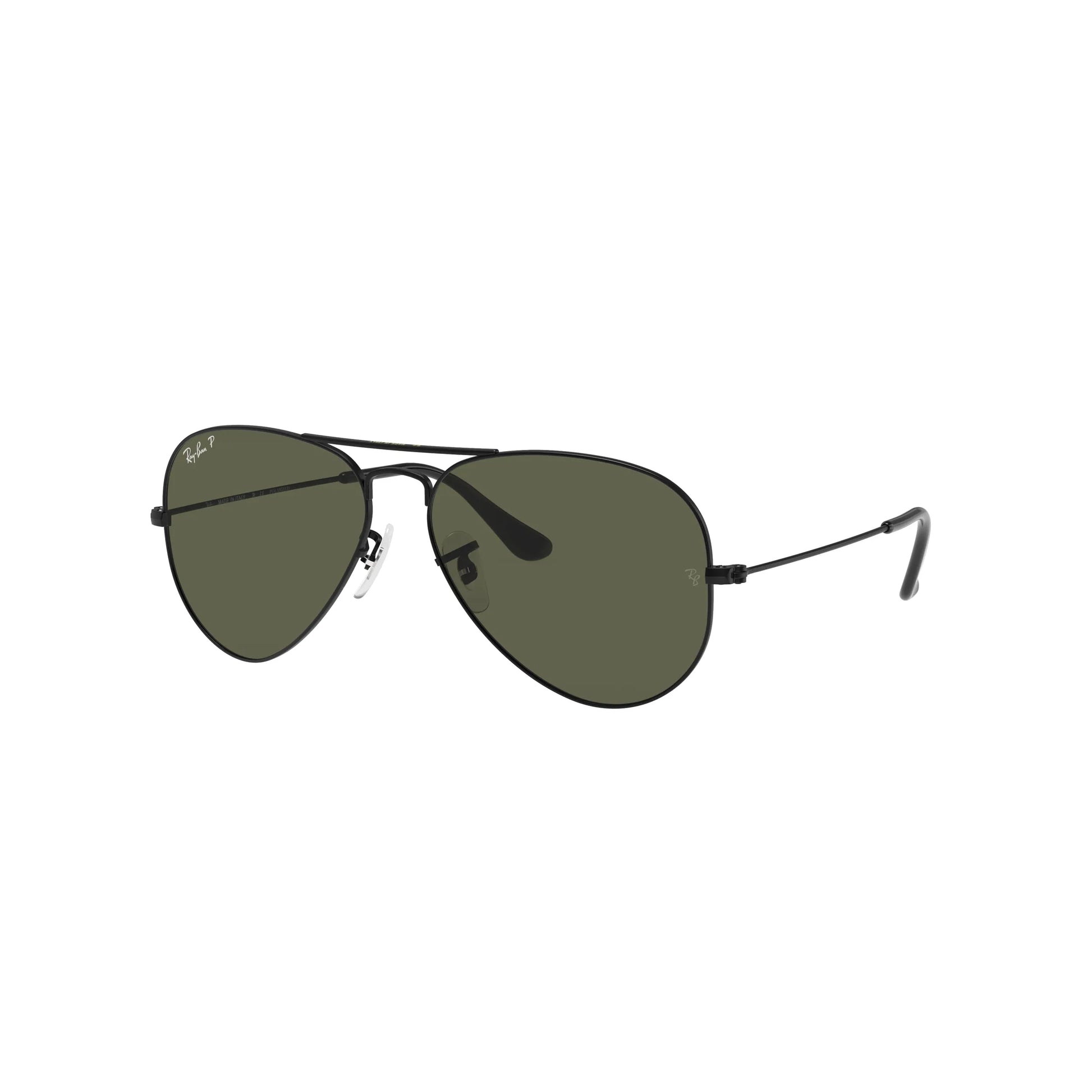 Occhiali da sole Ray-Ban Aviator Large Metal RB3025 002/58 Black Polarized -laterale