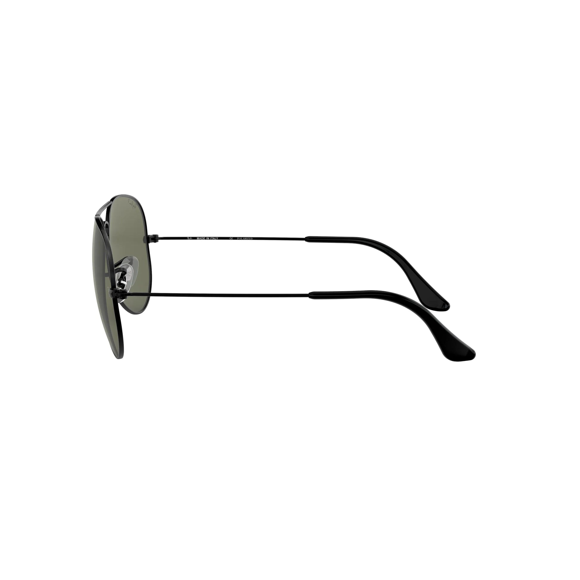 Occhiali da sole Ray-Ban Aviator Large Metal RB3025 002/58 Black Polarized -dettagli