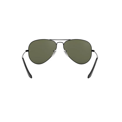 Occhiali da sole Ray-Ban Aviator Large Metal RB3025 002/58 Black Polarized -dettagli1