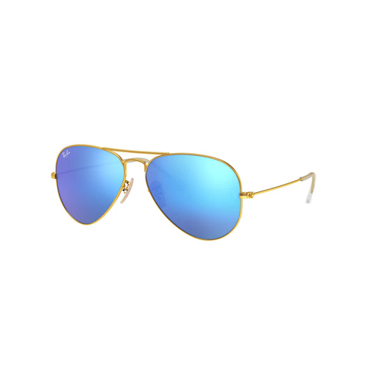Ray-Ban Aviator Large Metal RB3025 112/17 Sonnenbrille, mattes Arista-Gold, Aviator-Form