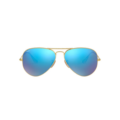 Ray-Ban Aviator Large Metal RB3025 112/17 Sonnenbrille, mattes Arista-Gold, Aviator-Form