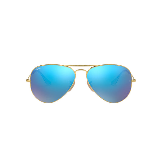 Ray-Ban Aviator Large Metal RB3025 112/17 Sonnenbrille, mattes Arista-Gold, Aviator-Form