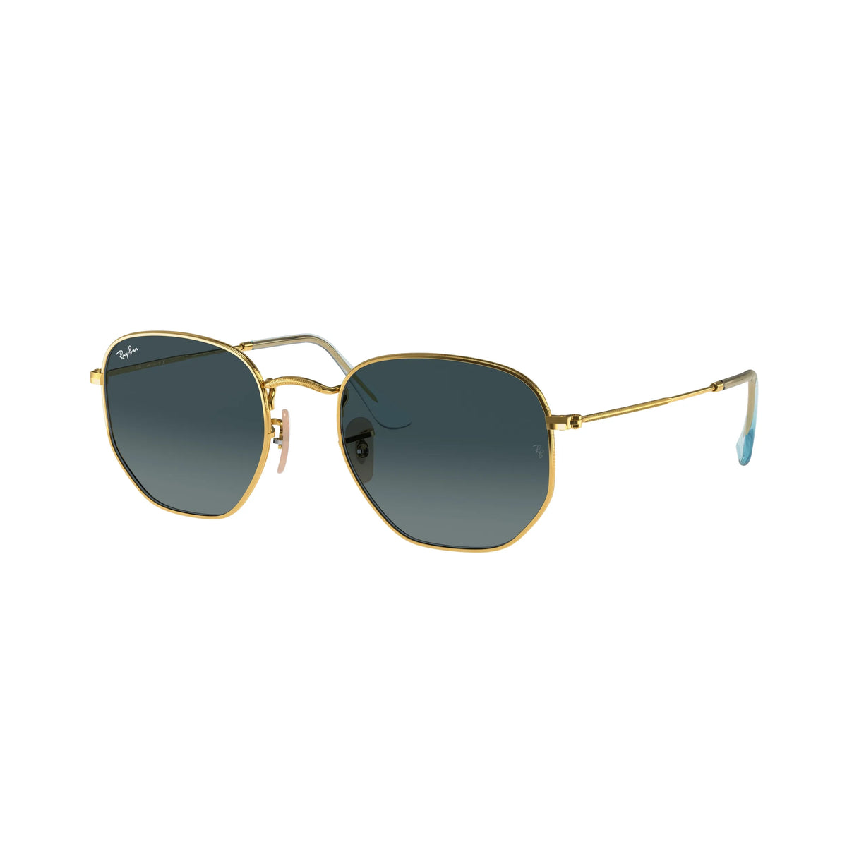 Occhiali da sole Ray-Ban Hexagonal RB3548 91233M Gold-Blue -laterale
