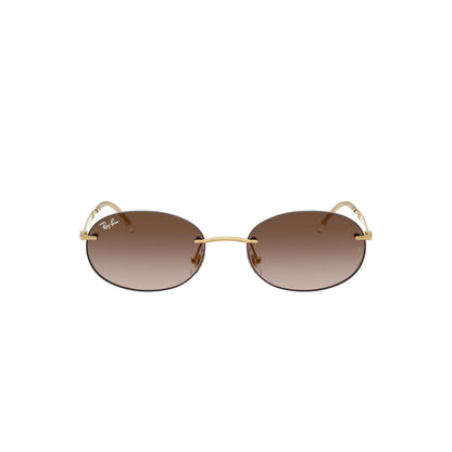 Occhiali da sole Ray-Ban RB3767 001/13 Gold Brown Gradient ovali