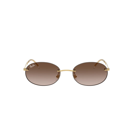 Occhiali da sole Ray-Ban RB3767 001/13 Gold Brown Gradient ovali