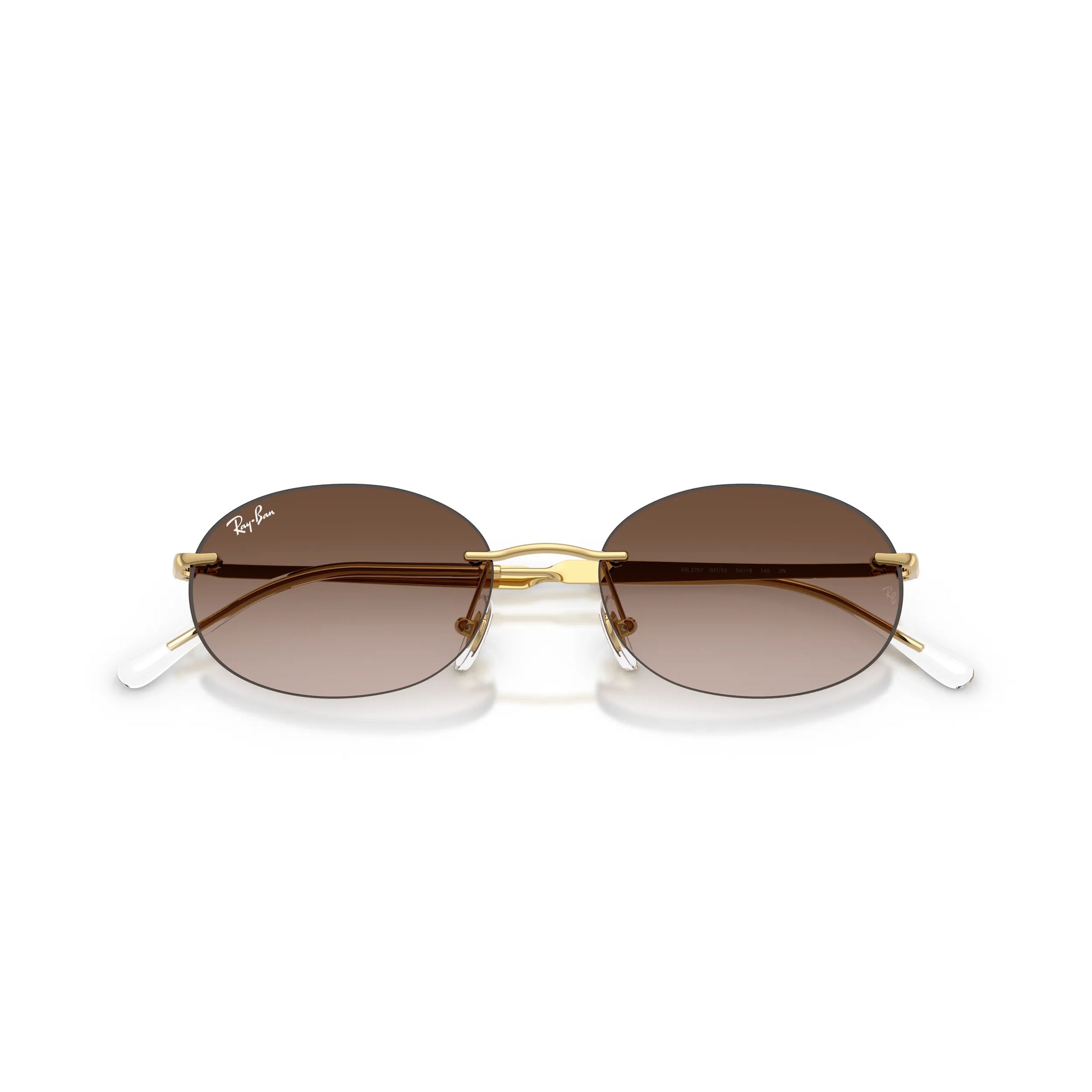 Occhiali da sole Ray-Ban RB3767 001/13 Gold Brown Gradient ovali -dettagli2