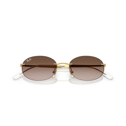 Occhiali da sole Ray-Ban RB3767 001/13 Gold Brown Gradient ovali -dettagli2