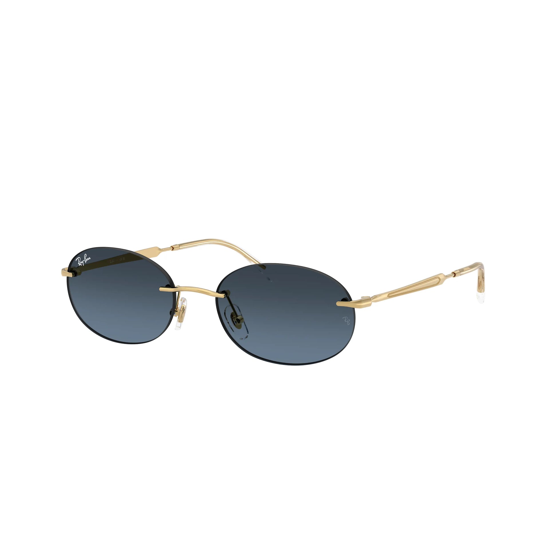 Occhiali da sole Ray-Ban RB3767 001/4C Gold-Blue Gradient ovali -laterale