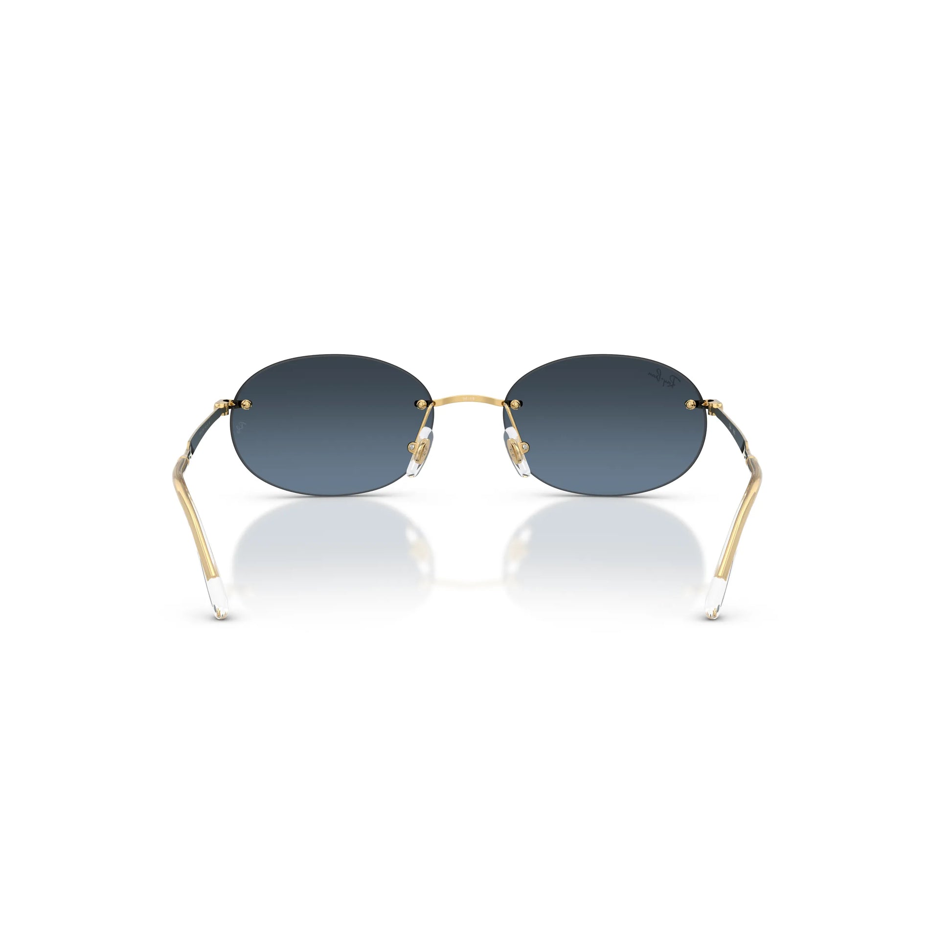 Occhiali da sole Ray-Ban RB3767 001/4C Gold-Blue Gradient ovali -dettagli1