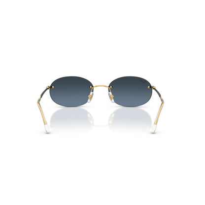 Occhiali da sole Ray-Ban RB3767 001/4C Gold-Blue Gradient ovali -dettagli1