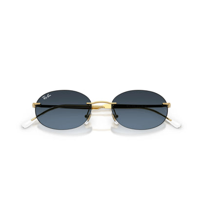 Occhiali da sole Ray-Ban RB3767 001/4C Gold-Blue Gradient ovali -dettagli2