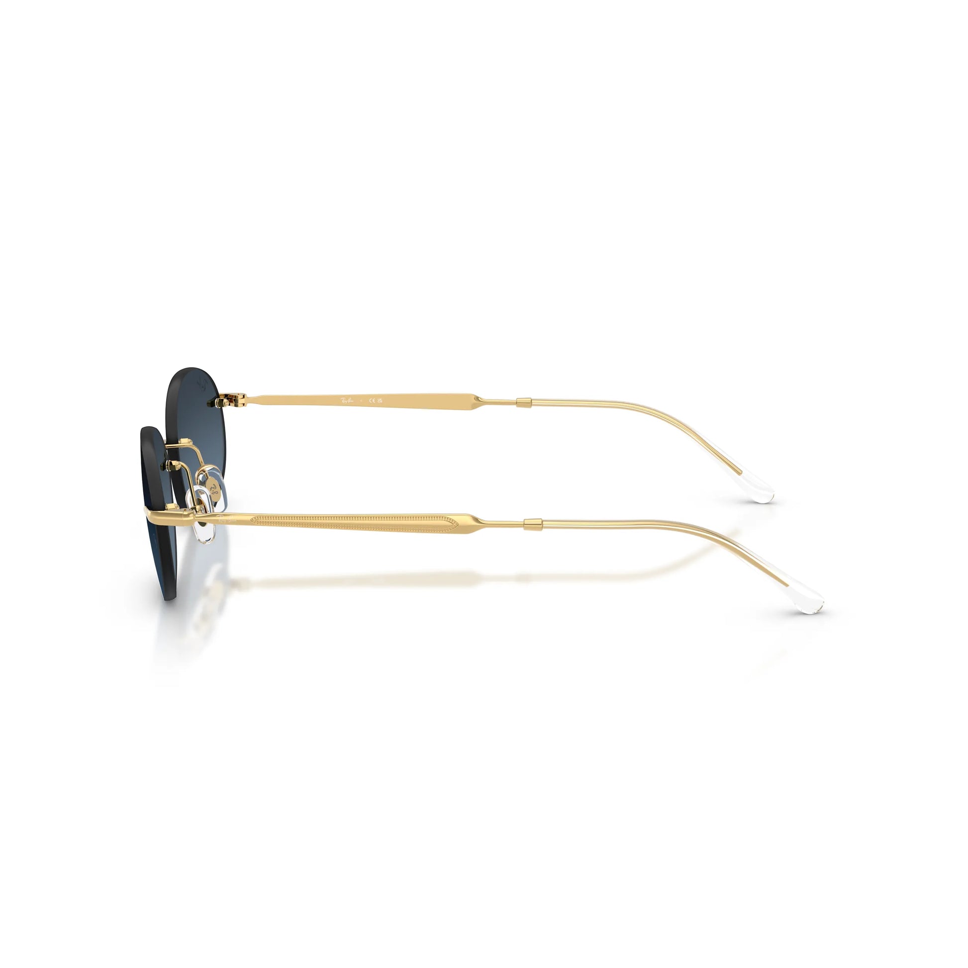 Occhiali da sole Ray-Ban RB3767 001/4C Gold-Blue Gradient ovali -dettagli