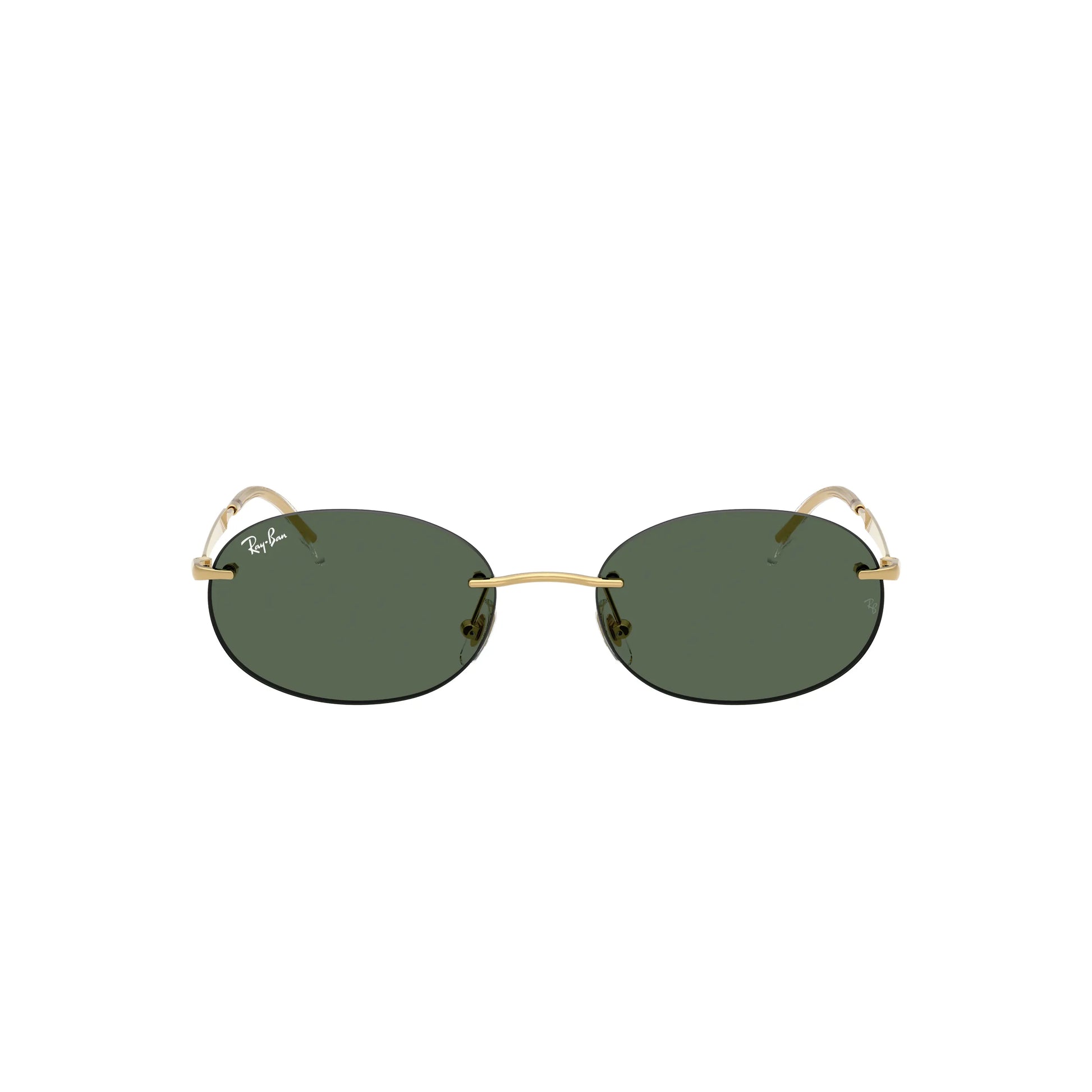 Occhiali da sole Ray-Ban RB3767 001/71 Gold Arista-Green ovali