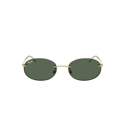 Occhiali da sole Ray-Ban RB3767 001/71 Gold Arista-Green ovali