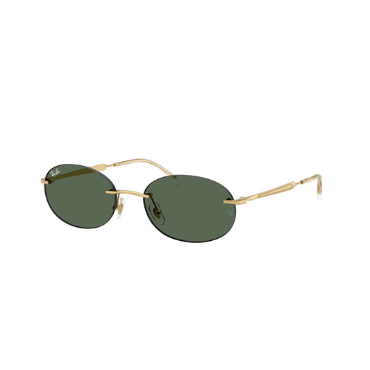 Occhiali da sole Ray-Ban RB3767 001/71 Gold Arista-Green ovali -laterale