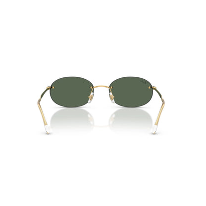 Occhiali da sole Ray-Ban RB3767 001/71 Gold Arista-Green ovali -dettagli1