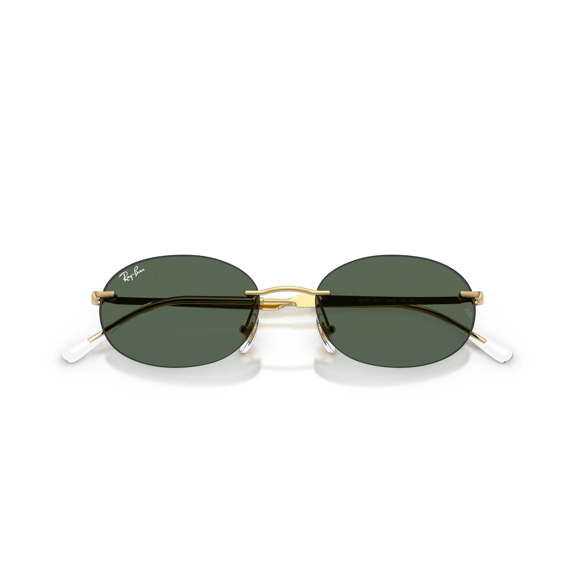 Occhiali da sole Ray-Ban RB3767 001/71 Gold Arista-Green ovali -dettagli2