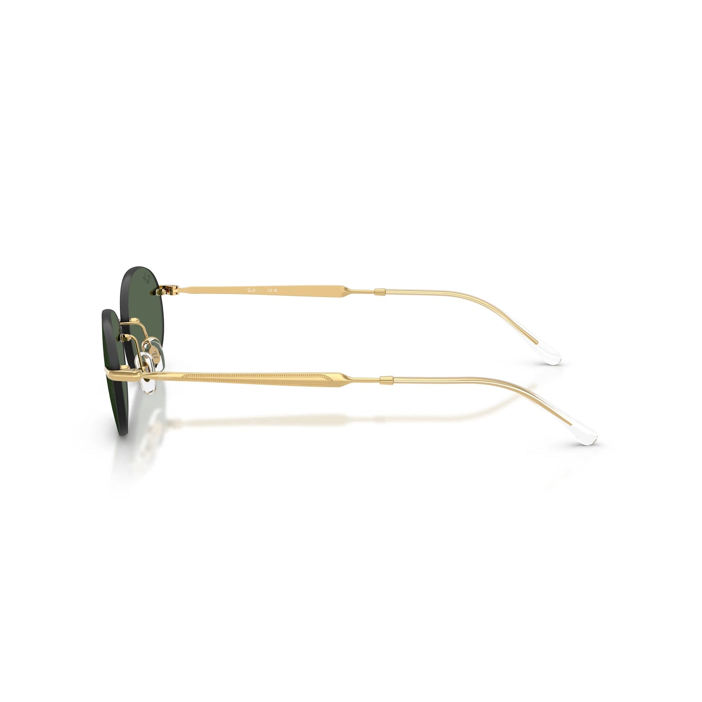 Occhiali da sole Ray-Ban RB3767 001/71 Gold Arista-Green ovali -dettagli
