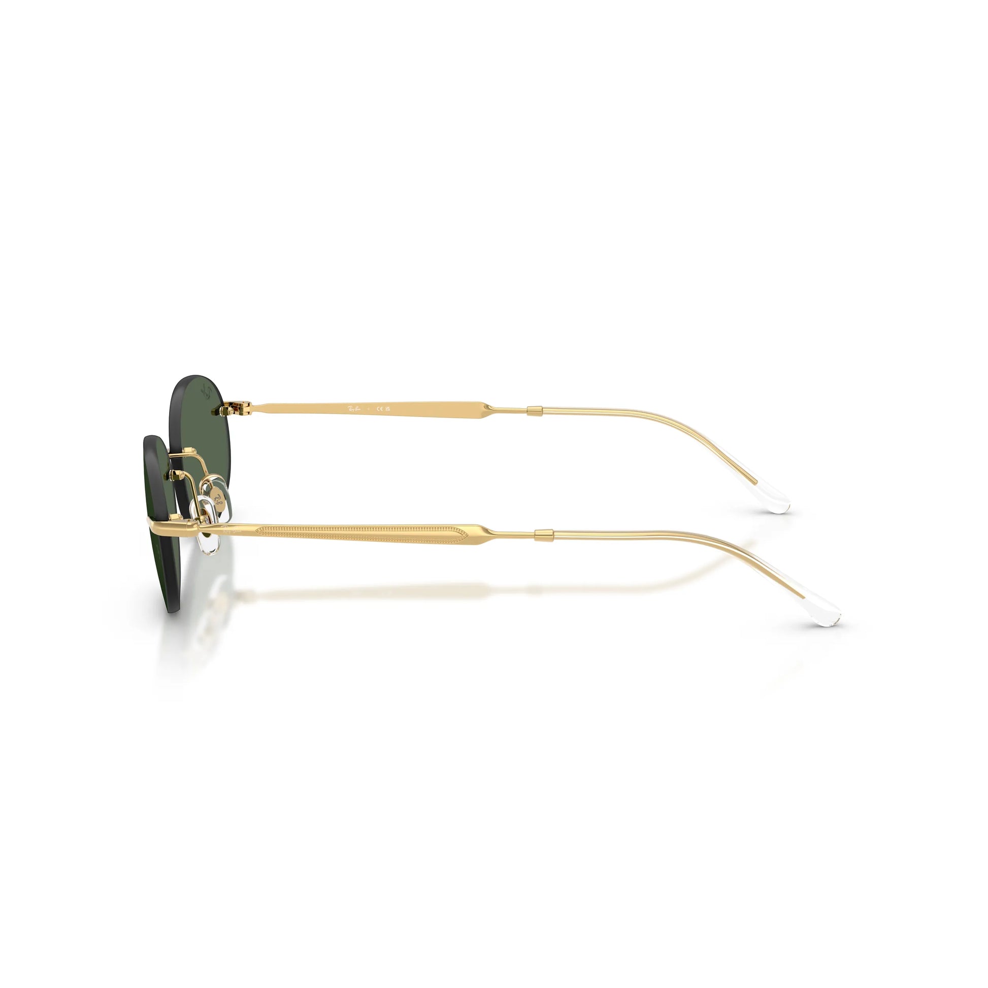 Occhiali da sole Ray-Ban RB3767 001/71 Gold Arista-Green ovali -dettagli