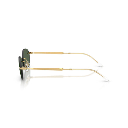Occhiali da sole Ray-Ban RB3767 001/71 Gold Arista-Green ovali -dettagli