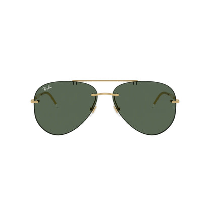 Óculos de sol Ray-Ban RB3791 001/71 em dourado arista, estilo aviador