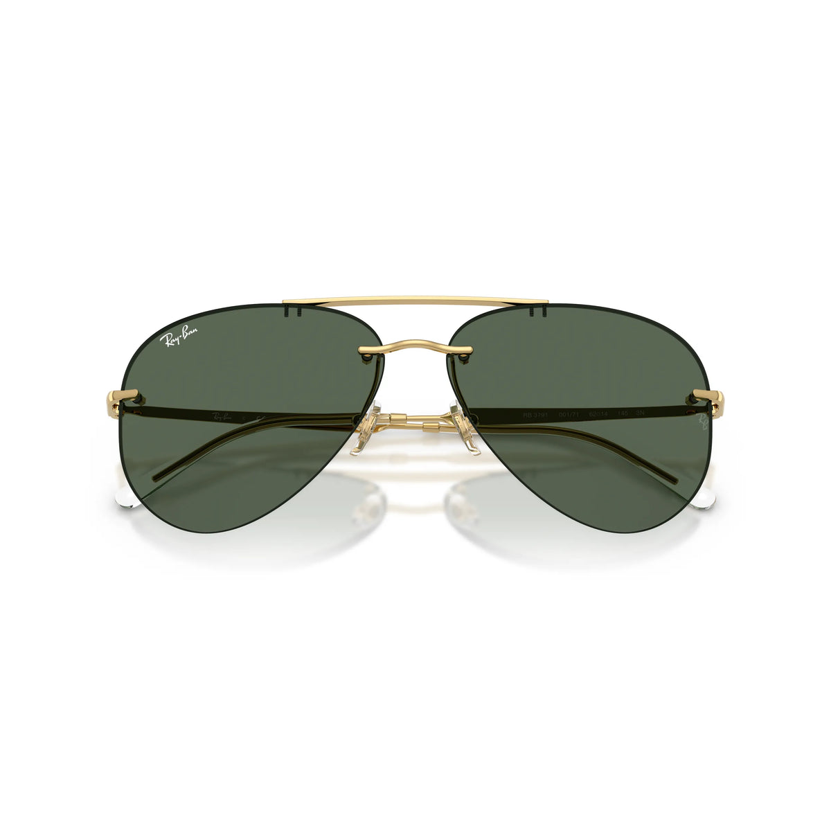 Óculos de sol Ray-Ban RB3791 001/71 em dourado arista, estilo aviador