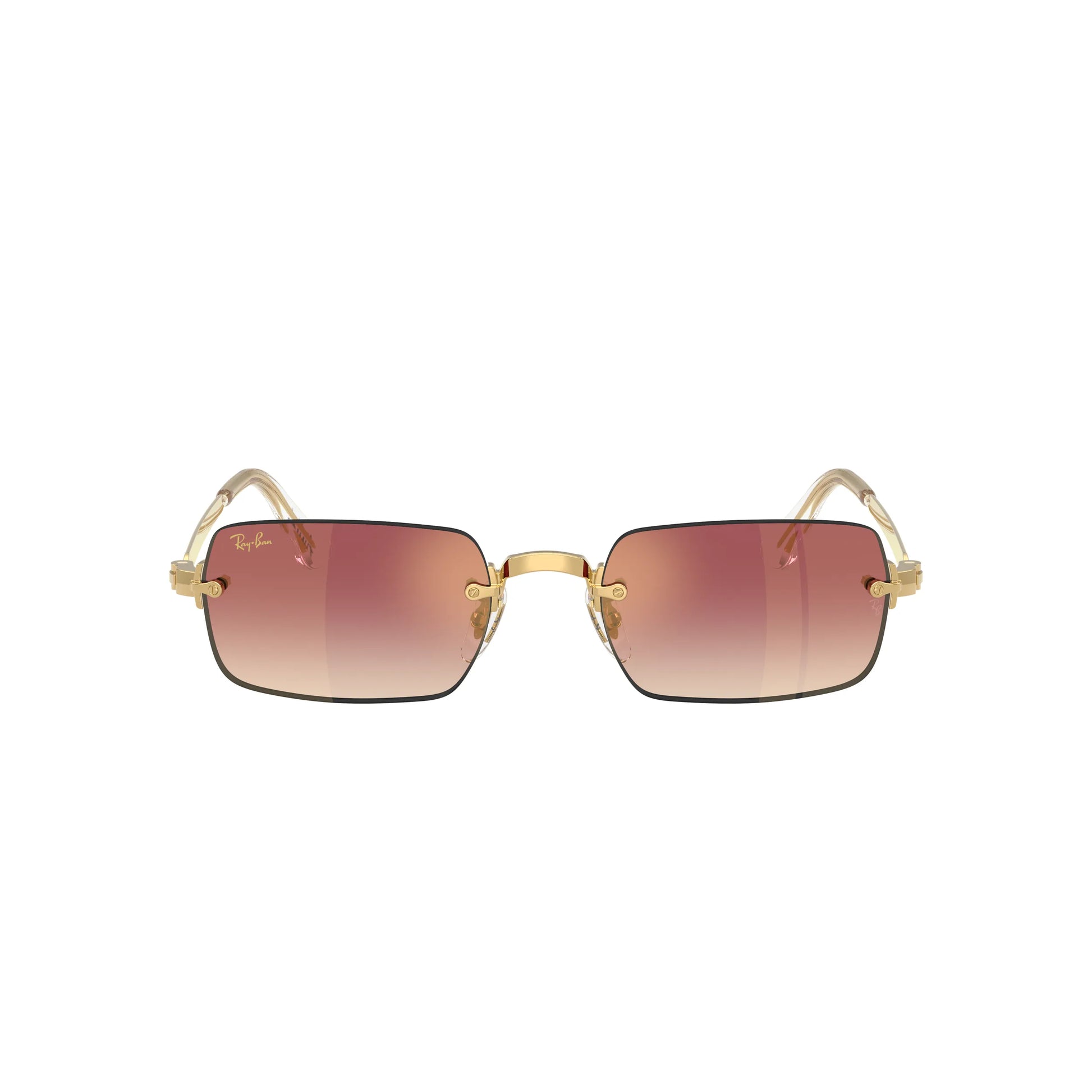 Occhiali da sole Ray-Ban RB3928 001/8H Gold Purple Gradient rettangolari