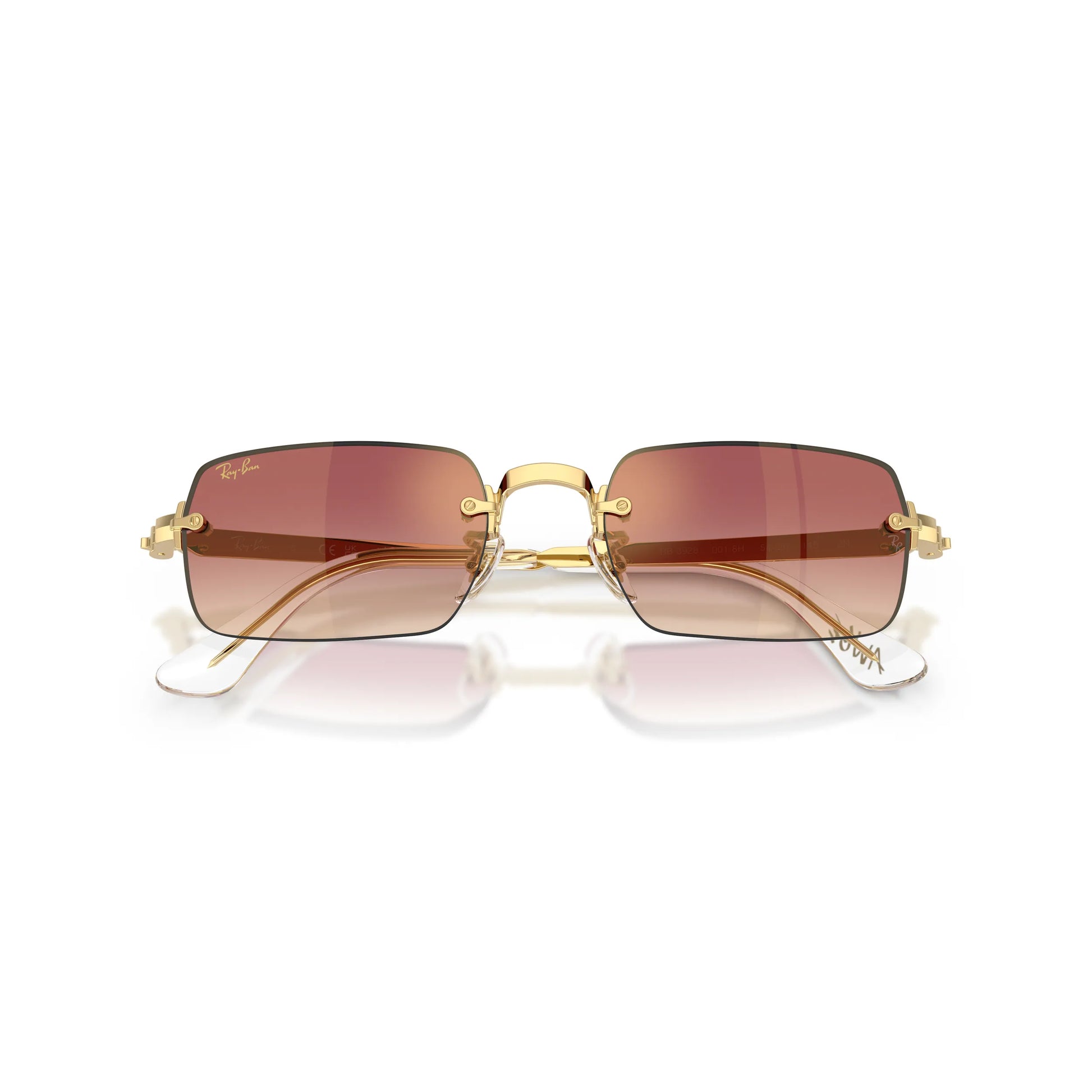 Occhiali da sole Ray-Ban RB3928 001/8H Gold Purple Gradient rettangolari -dettagli2