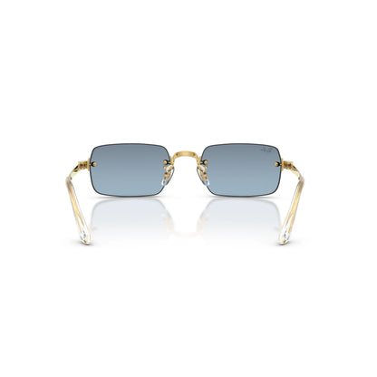 Occhiali da sole Ray-Ban RB3928 001/S2 Oro/ Blu sfumato rettangolare -dettagli1