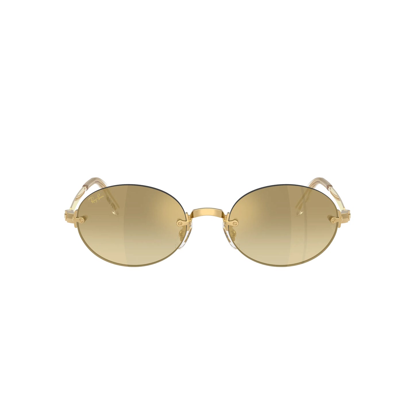 Occhiali da sole Ray-Ban A$AP Rocky RB3929 001/7I Gold Brown Mirror ovali