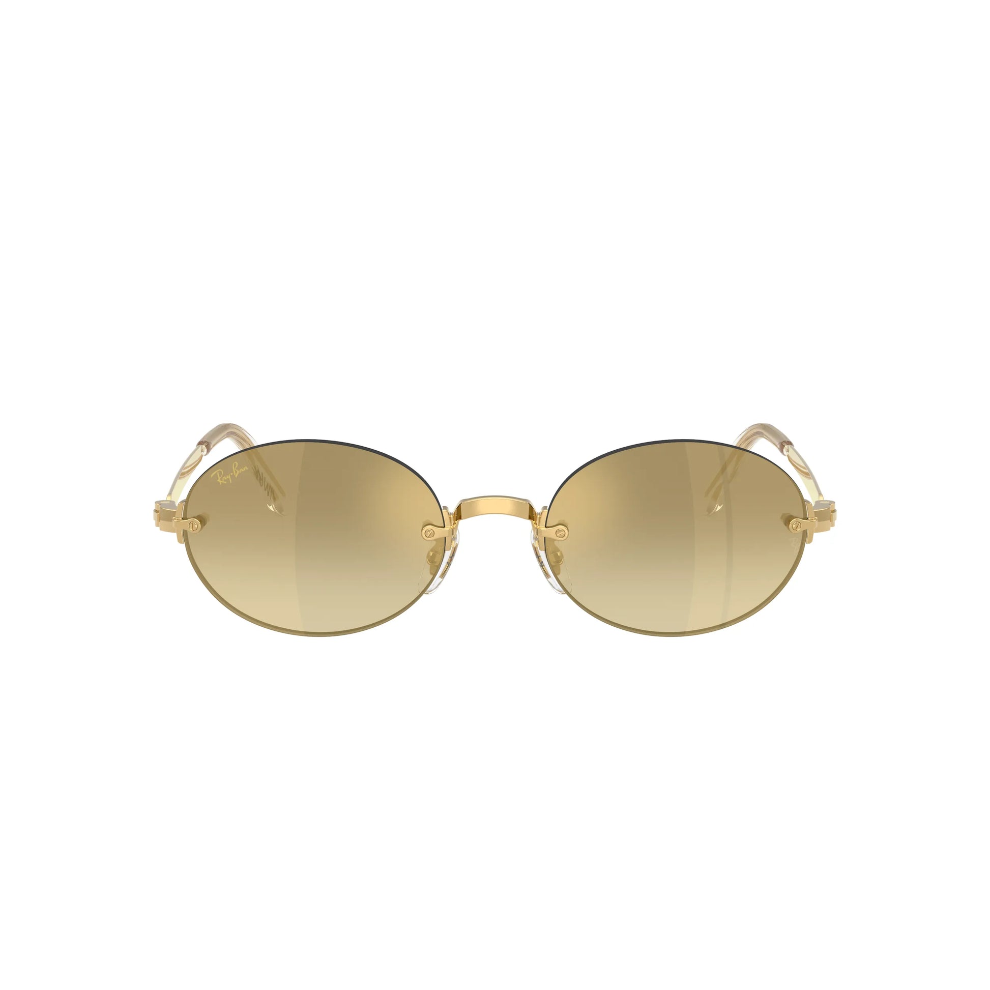 Occhiali da sole Ray-Ban A$AP Rocky RB3929 001/7I Gold Brown Mirror ovali