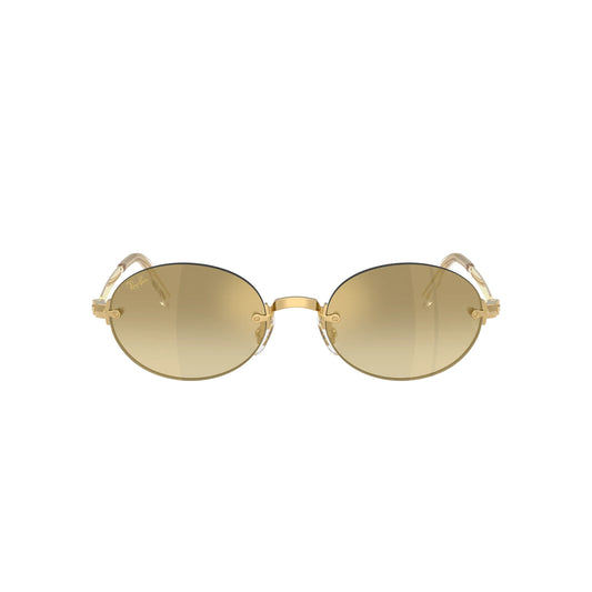 Occhiali da sole Ray-Ban A$AP Rocky RB3929 001/7I Gold Brown Mirror ovali