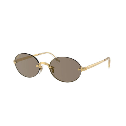 Occhiali da sole Ray-Ban A$AP Rocky RB3929 001/7I Gold Brown Mirror ovali -laterale