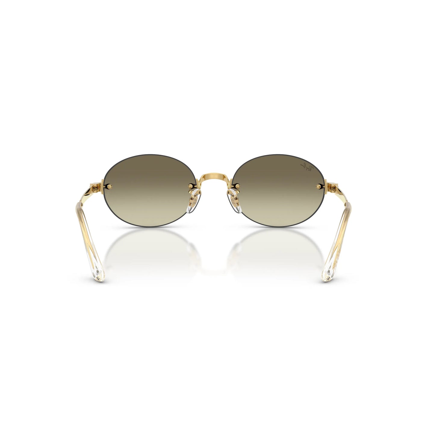 Occhiali da sole Ray-Ban A$AP Rocky RB3929 001/7I Gold Brown Mirror ovali -dettagli1