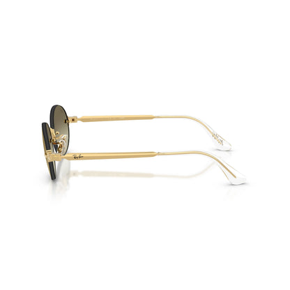 Occhiali da sole Ray-Ban A$AP Rocky RB3929 001/7I Gold Brown Mirror ovali -dettagli