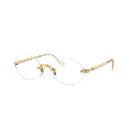 Occhiali da sole Ray-Ban A$AP Rocky RB3929 001/7I Gold Brown Mirror ovali -dettagli3