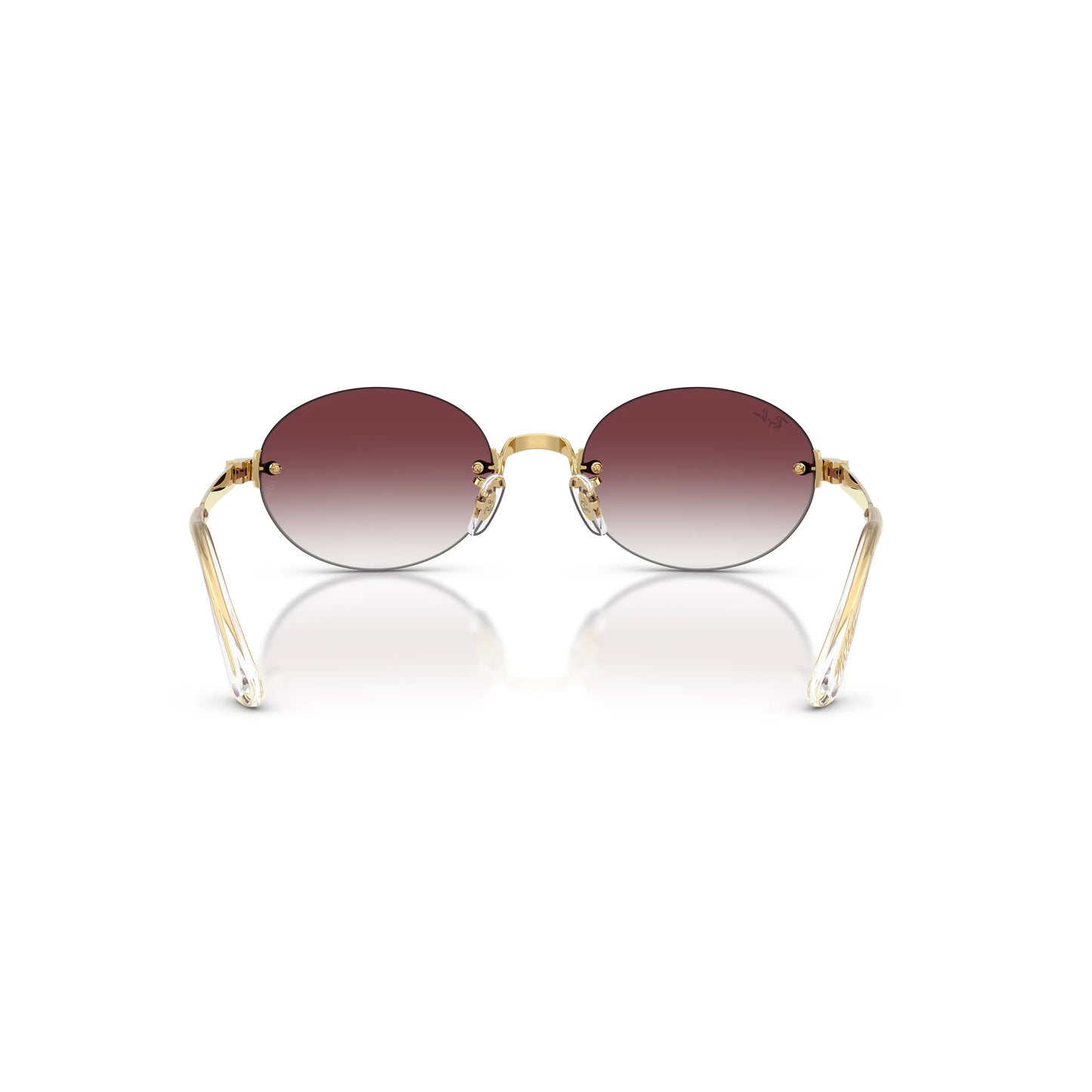 Occhiali da sole Ray-Ban A$AP Rocky RB3929 001/8H Gold Purple Gradient ovali -dettagli1