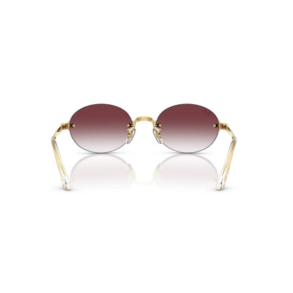 Occhiali da sole Ray-Ban A$AP Rocky RB3929 001/8H Gold Purple Gradient ovali -dettagli1