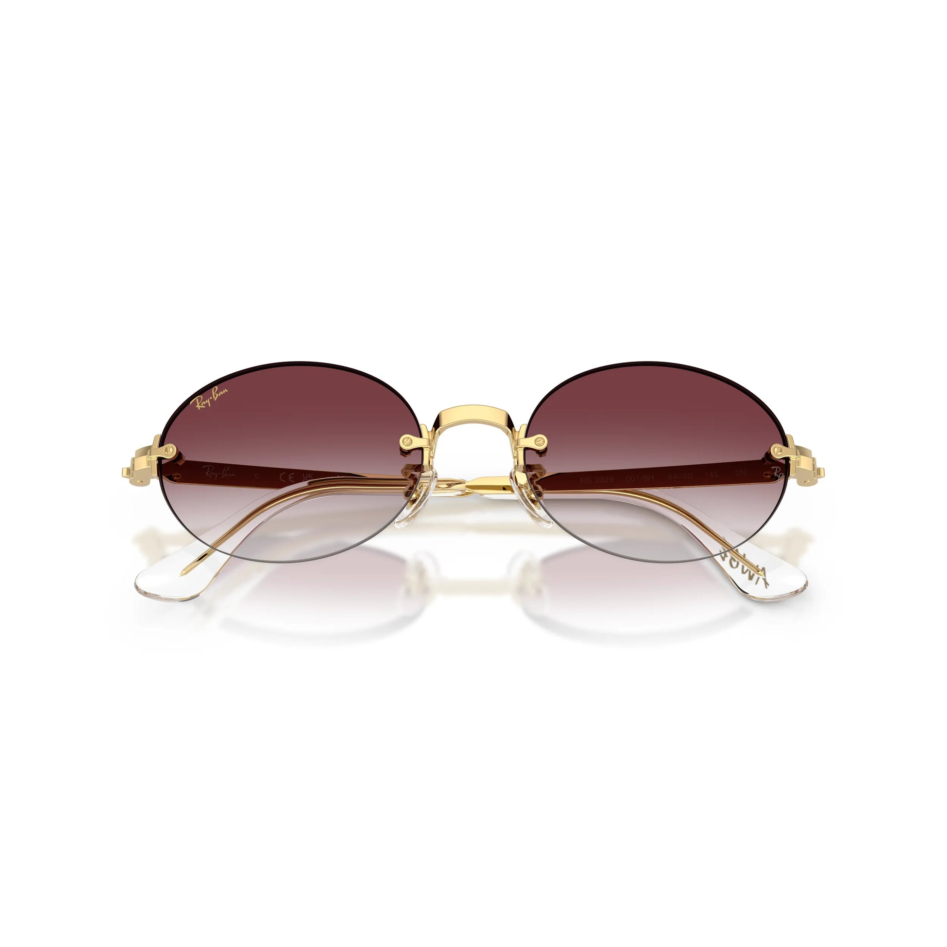 Occhiali da sole Ray-Ban A$AP Rocky RB3929 001/8H Gold Purple Gradient ovali -dettagli2