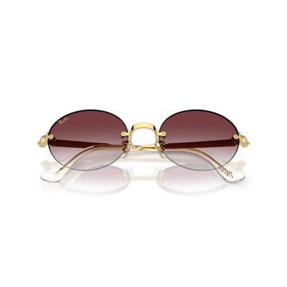Occhiali da sole Ray-Ban A$AP Rocky RB3929 001/8H Gold Purple Gradient ovali -dettagli2