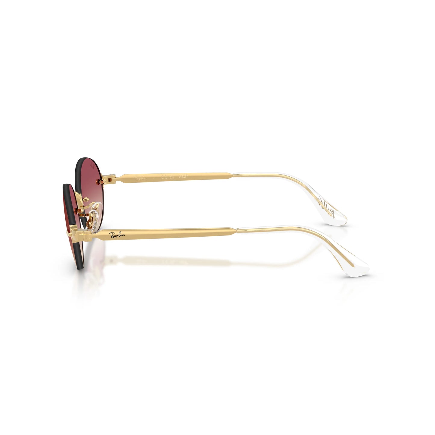 Occhiali da sole Ray-Ban A$AP Rocky RB3929 001/8H Gold Purple Gradient ovali -dettagli