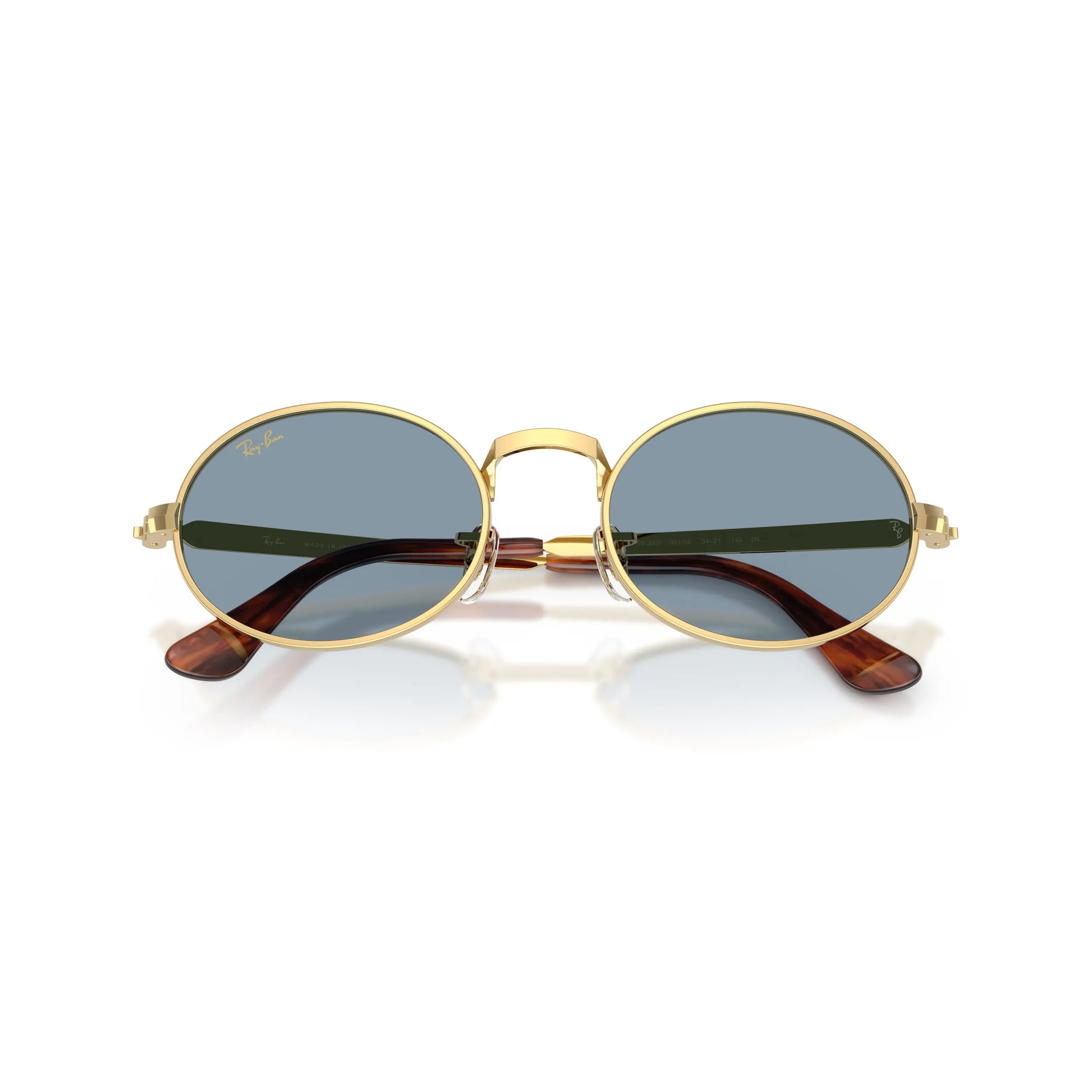 Occhiali da sole Ray-Ban A$AP Rocky RB3931 001/56 Gold Blue rotondi -dettagli2