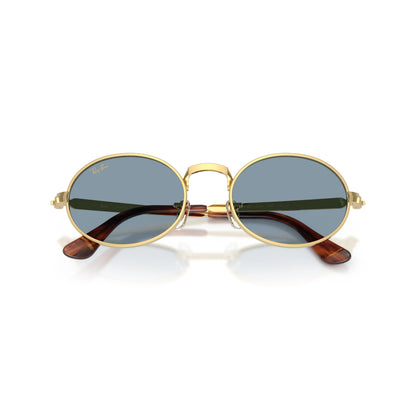 Occhiali da sole Ray-Ban A$AP Rocky RB3931 001/56 Gold Blue rotondi -dettagli2