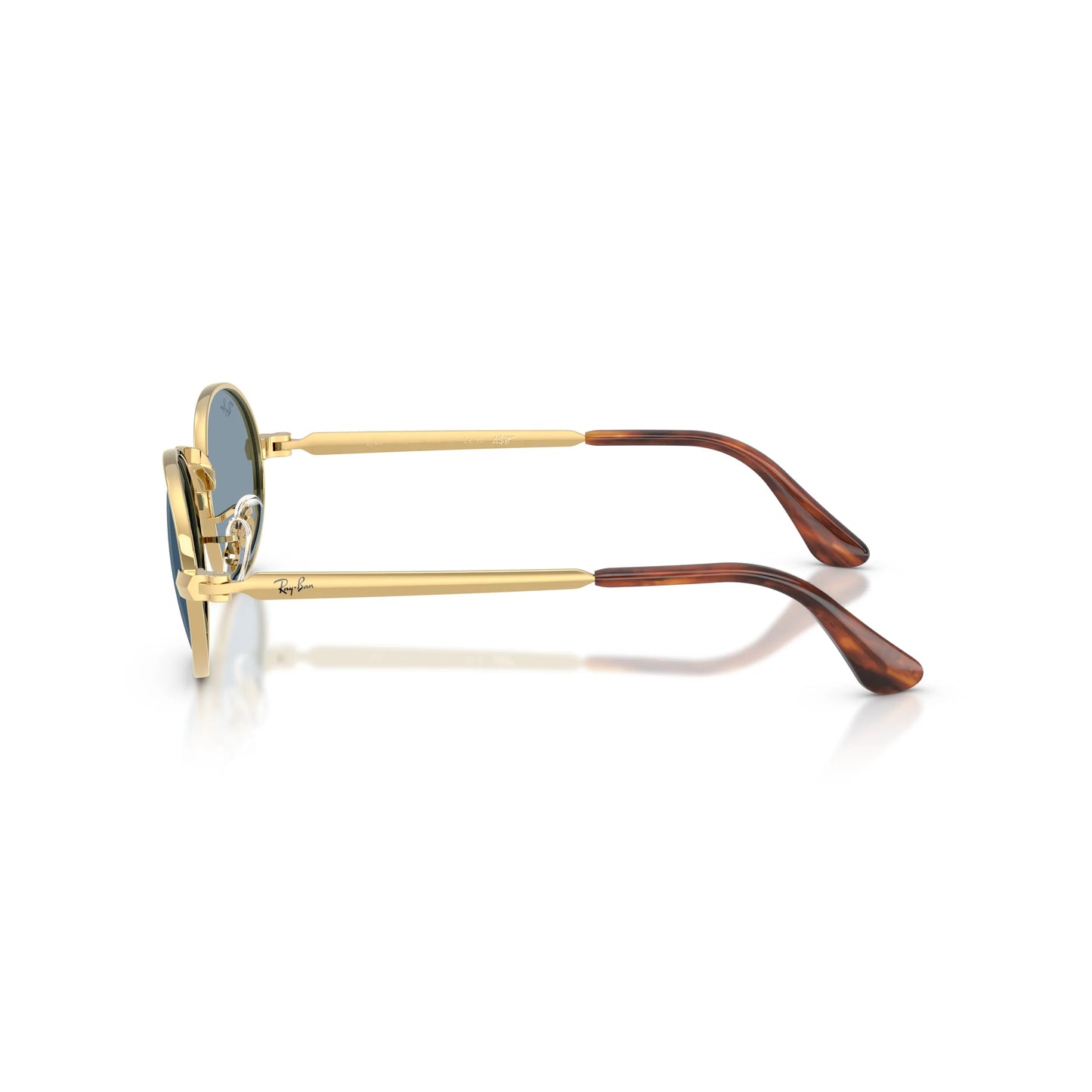 Occhiali da sole Ray-Ban A$AP Rocky RB3931 001/56 Gold Blue rotondi -dettagli