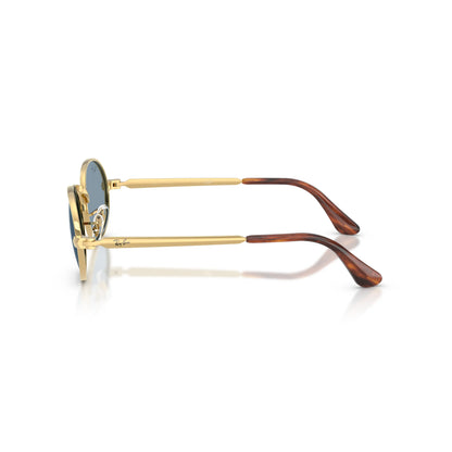Occhiali da sole Ray-Ban A$AP Rocky RB3931 001/56 Gold Blue rotondi -dettagli